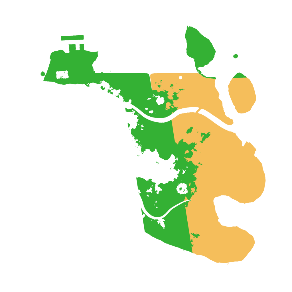 Biome Rust Map: Procedural Map, Size: 2600, Seed: 22175