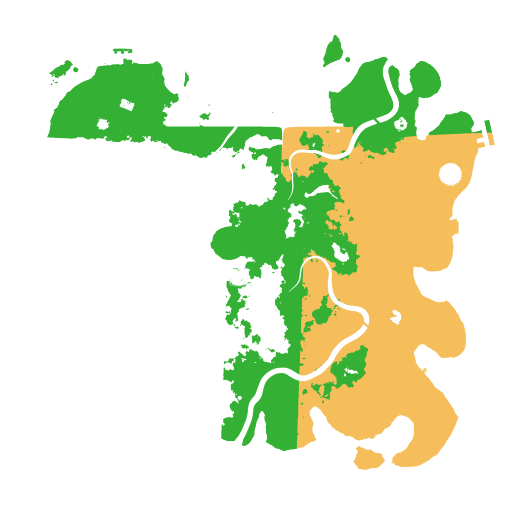 Biome Rust Map: Procedural Map, Size: 4000, Seed: 86176
