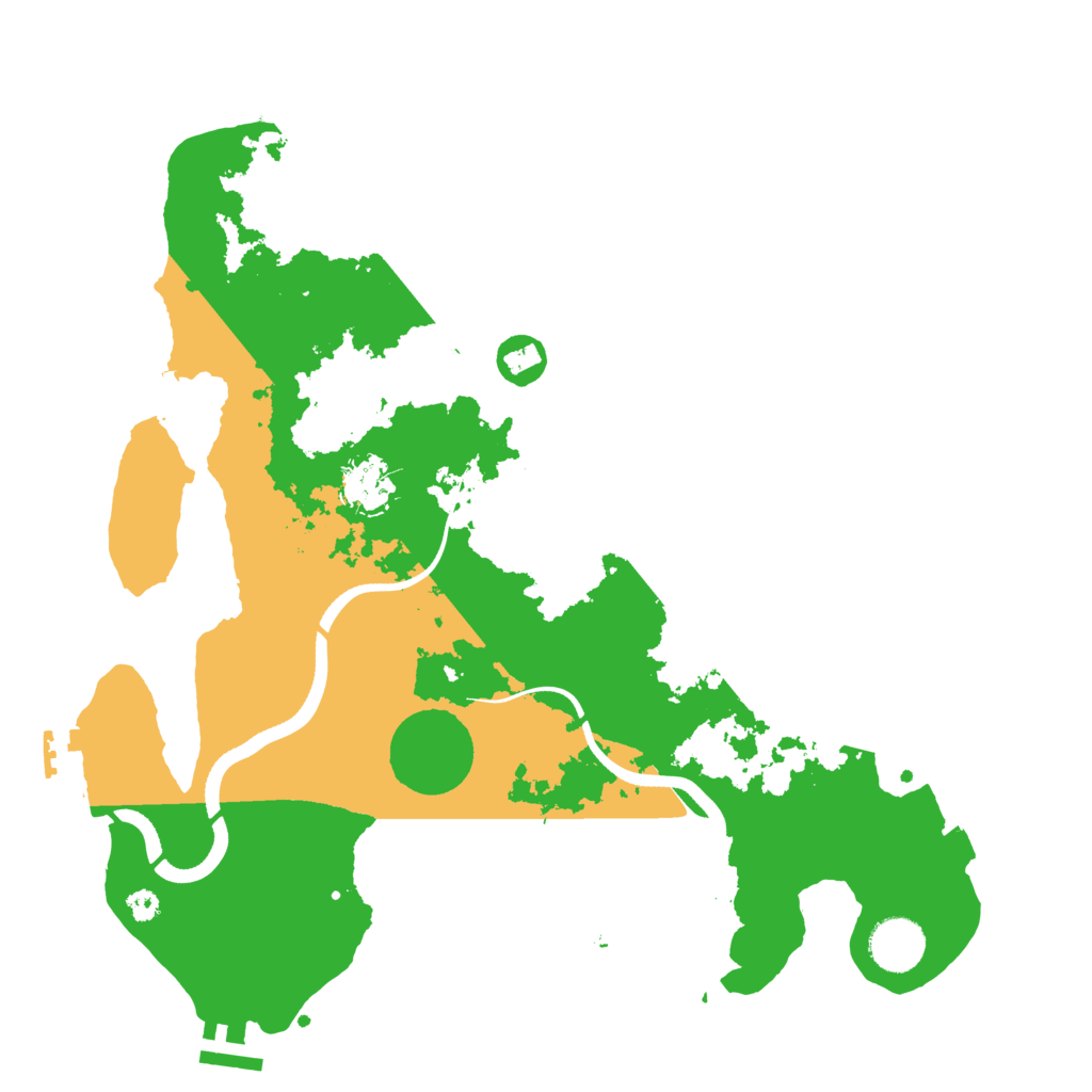 Biome Rust Map: Procedural Map, Size: 3500, Seed: 766421846