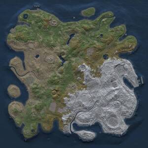 Thumbnail Rust Map: Procedural Map, Size: 4250, Seed: 69420, 16 Monuments