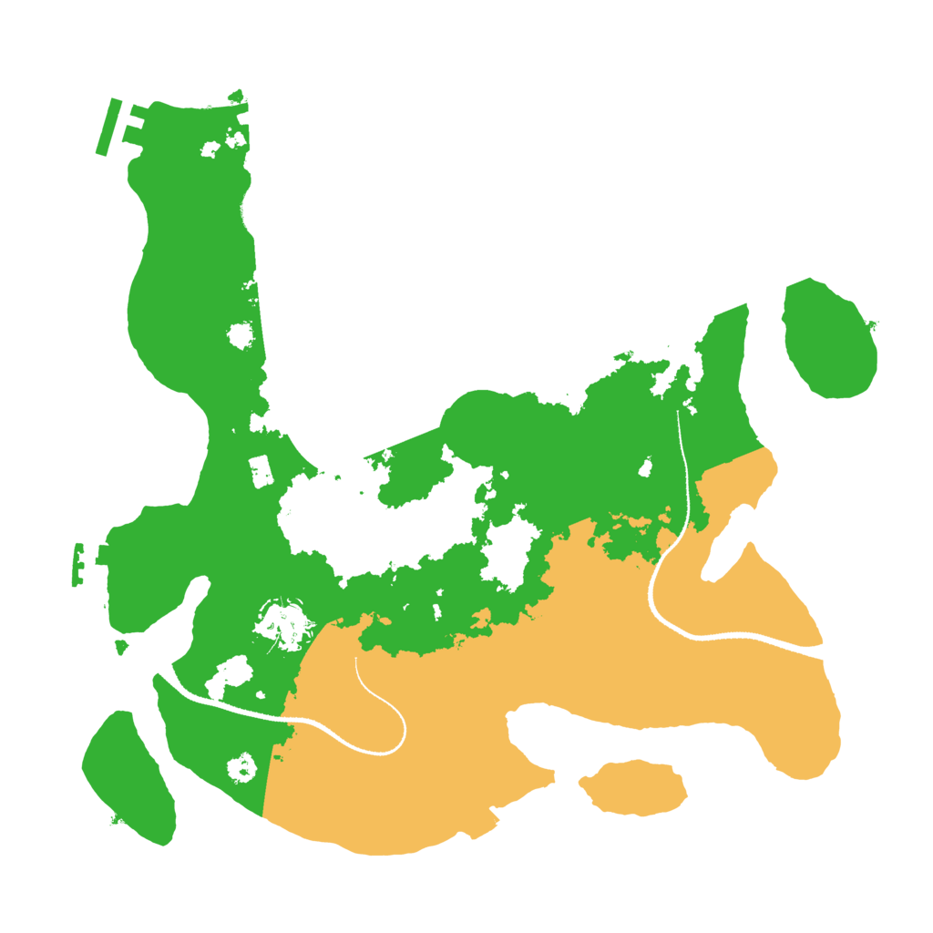 Biome Rust Map: Procedural Map, Size: 3250, Seed: 5