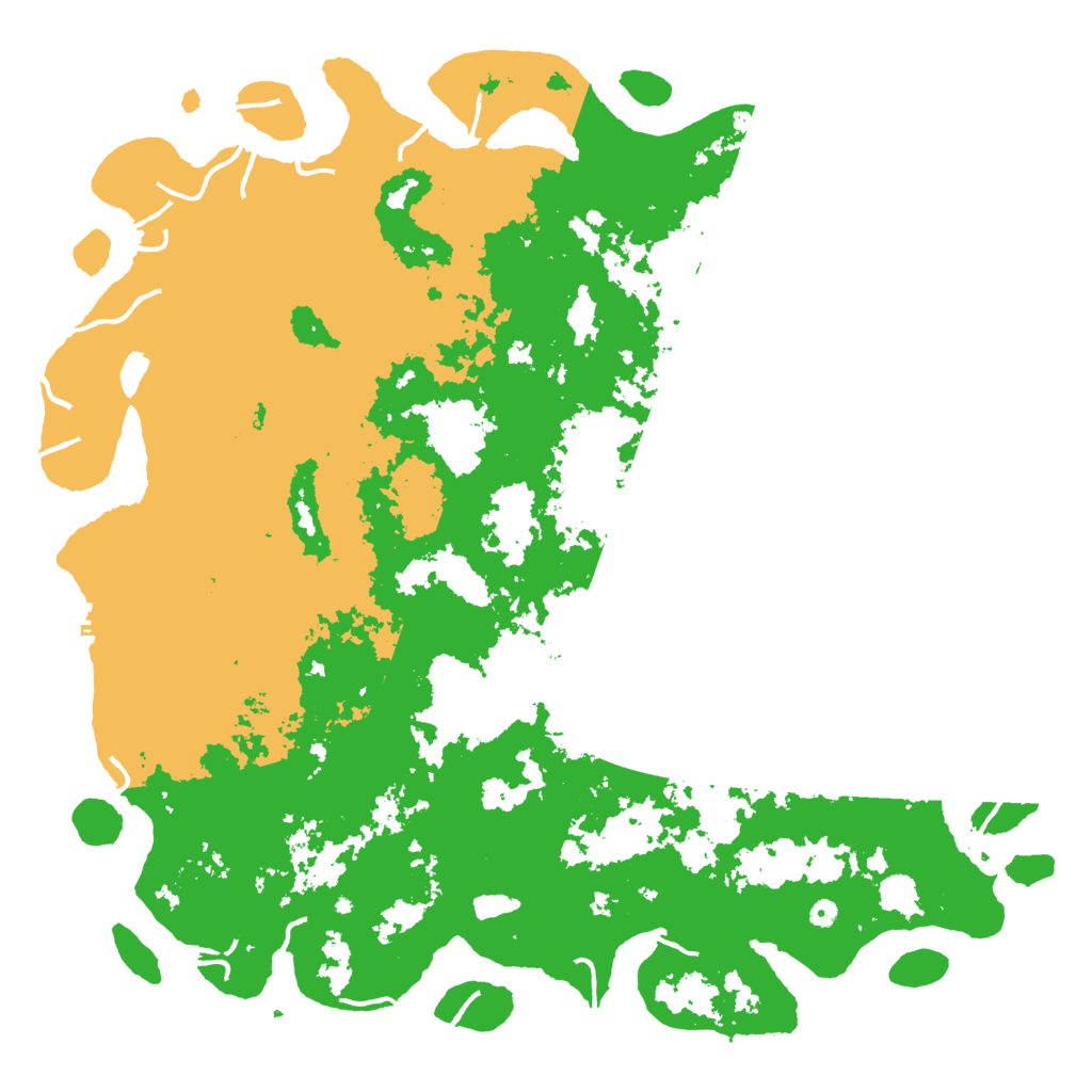 Biome Rust Map: Procedural Map, Size: 6000, Seed: 32000