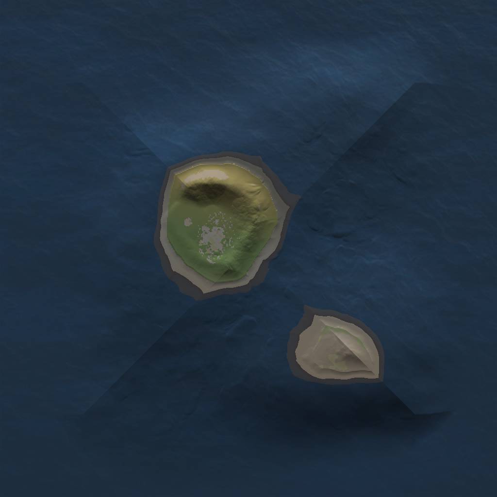 Rust Map: Barren, Size: 1000, Seed: 56464564, 2 Monuments