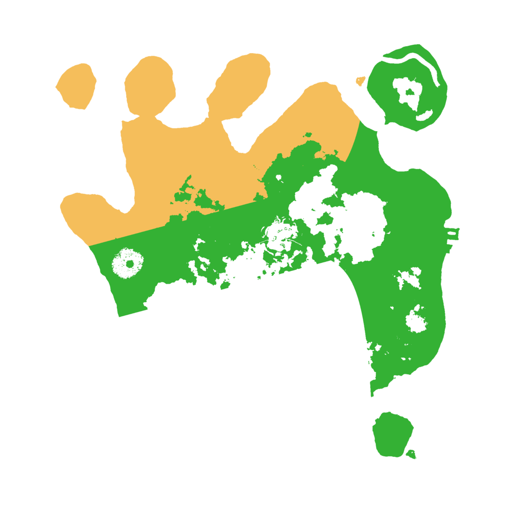 Biome Rust Map: Procedural Map, Size: 2600, Seed: 15913