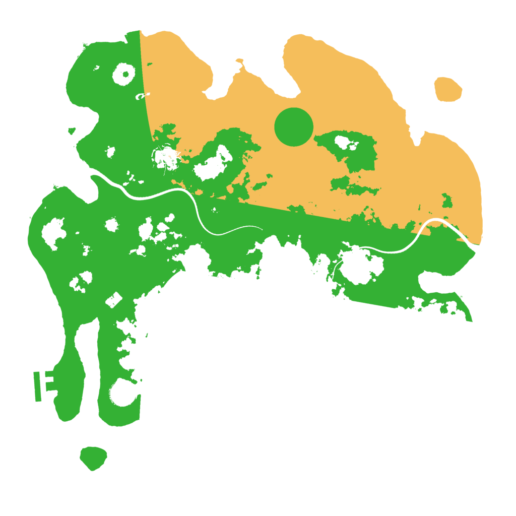 Biome Rust Map: Procedural Map, Size: 3500, Seed: 888666