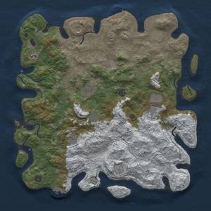 Thumbnail Rust Map: Procedural Map, Size: 4500, Seed: 1338, 19 Monuments