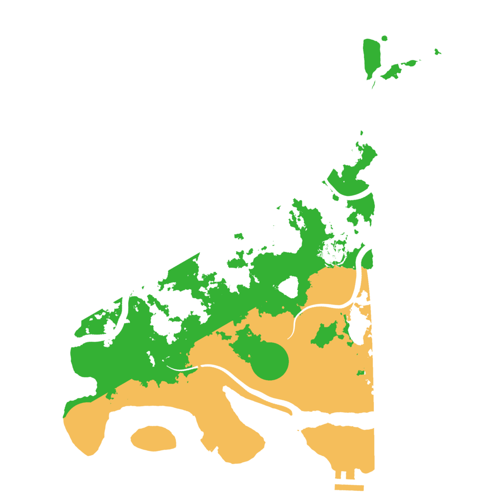 Biome Rust Map: Procedural Map, Size: 3500, Seed: 27391405