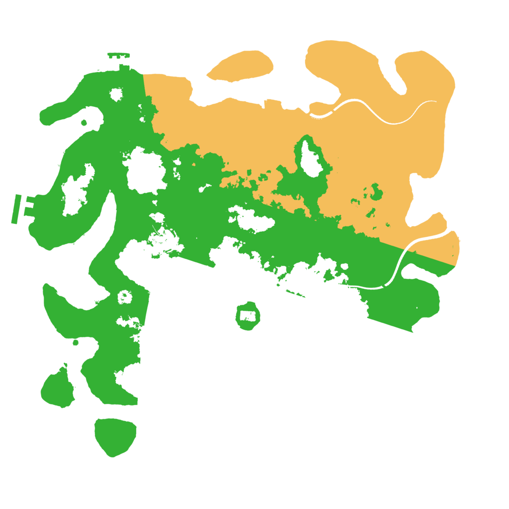Biome Rust Map: Procedural Map, Size: 3500, Seed: 8995