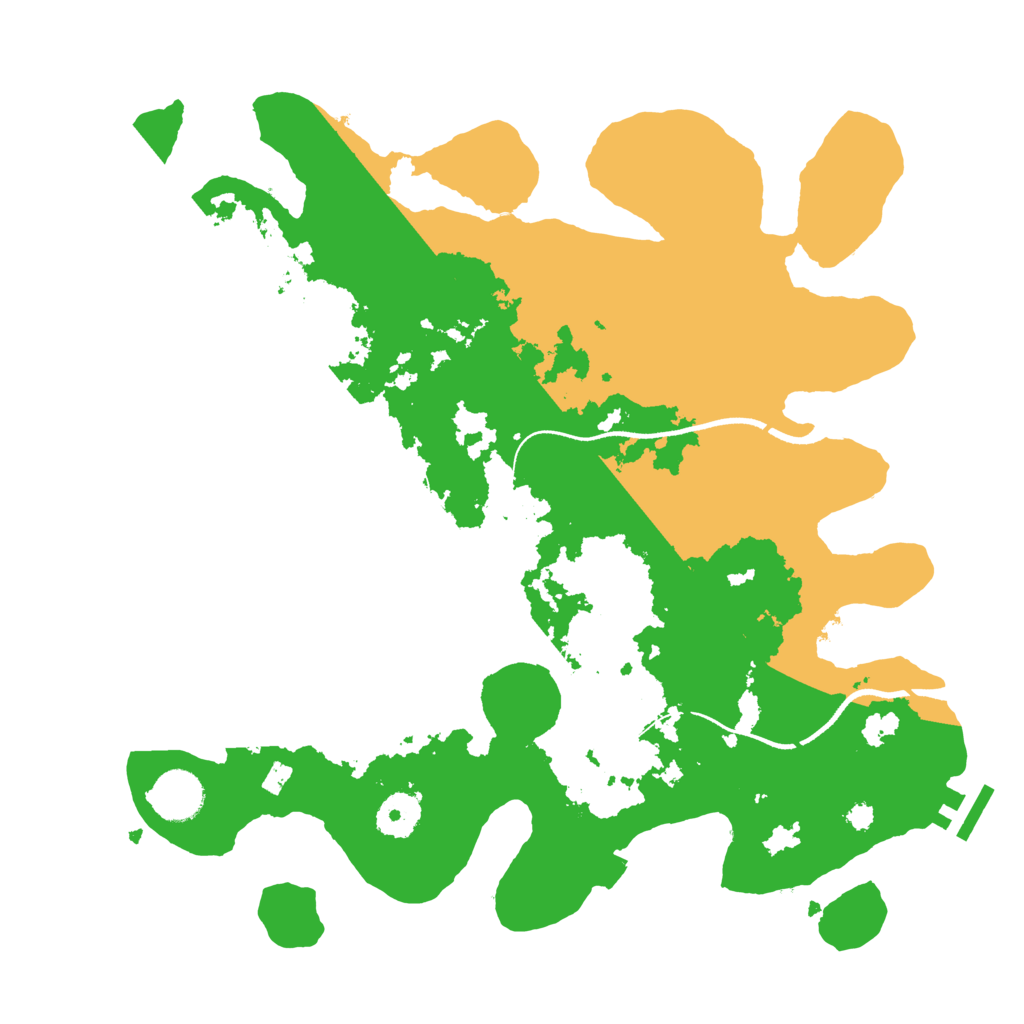 Biome Rust Map: Procedural Map, Size: 3500, Seed: 1086012218