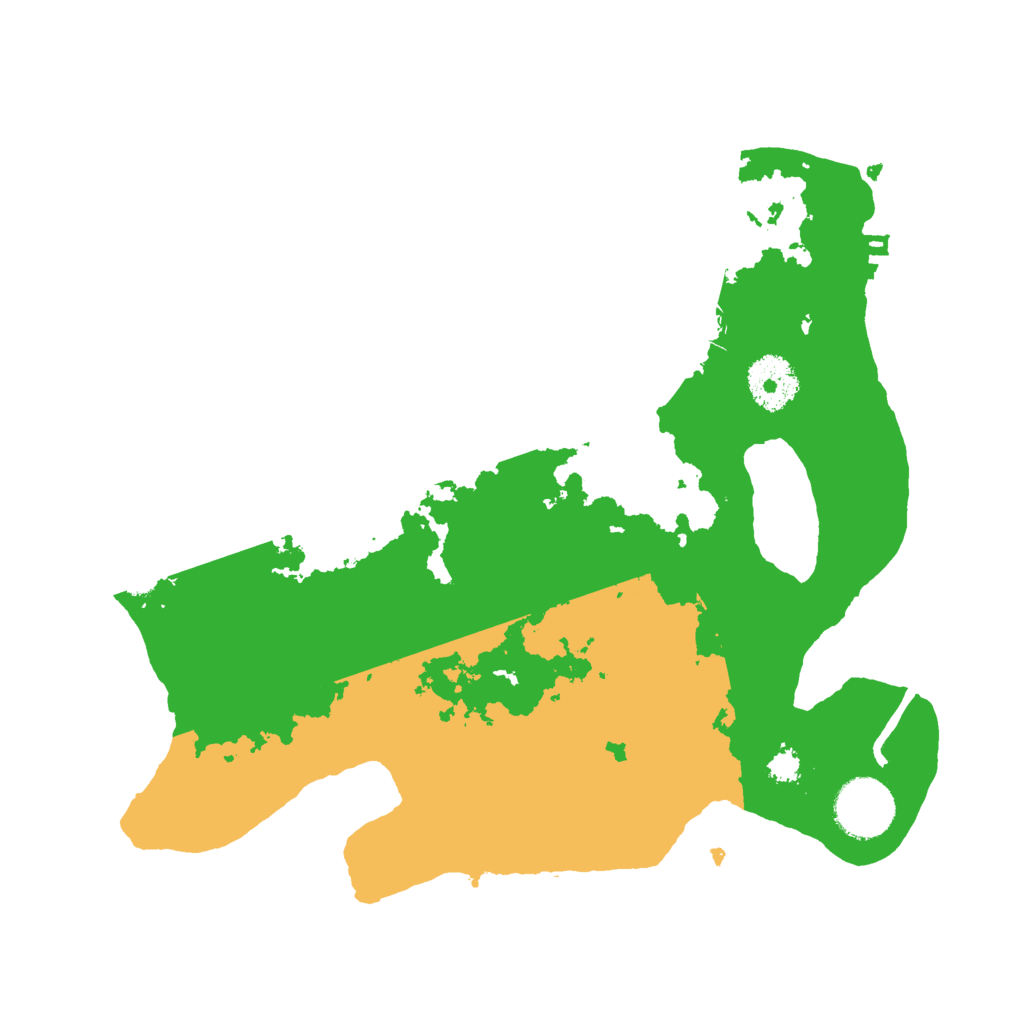 Biome Rust Map: Procedural Map, Size: 3000, Seed: 66522