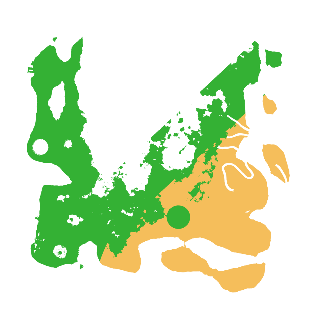 Biome Rust Map: Procedural Map, Size: 3500, Seed: 1521892136