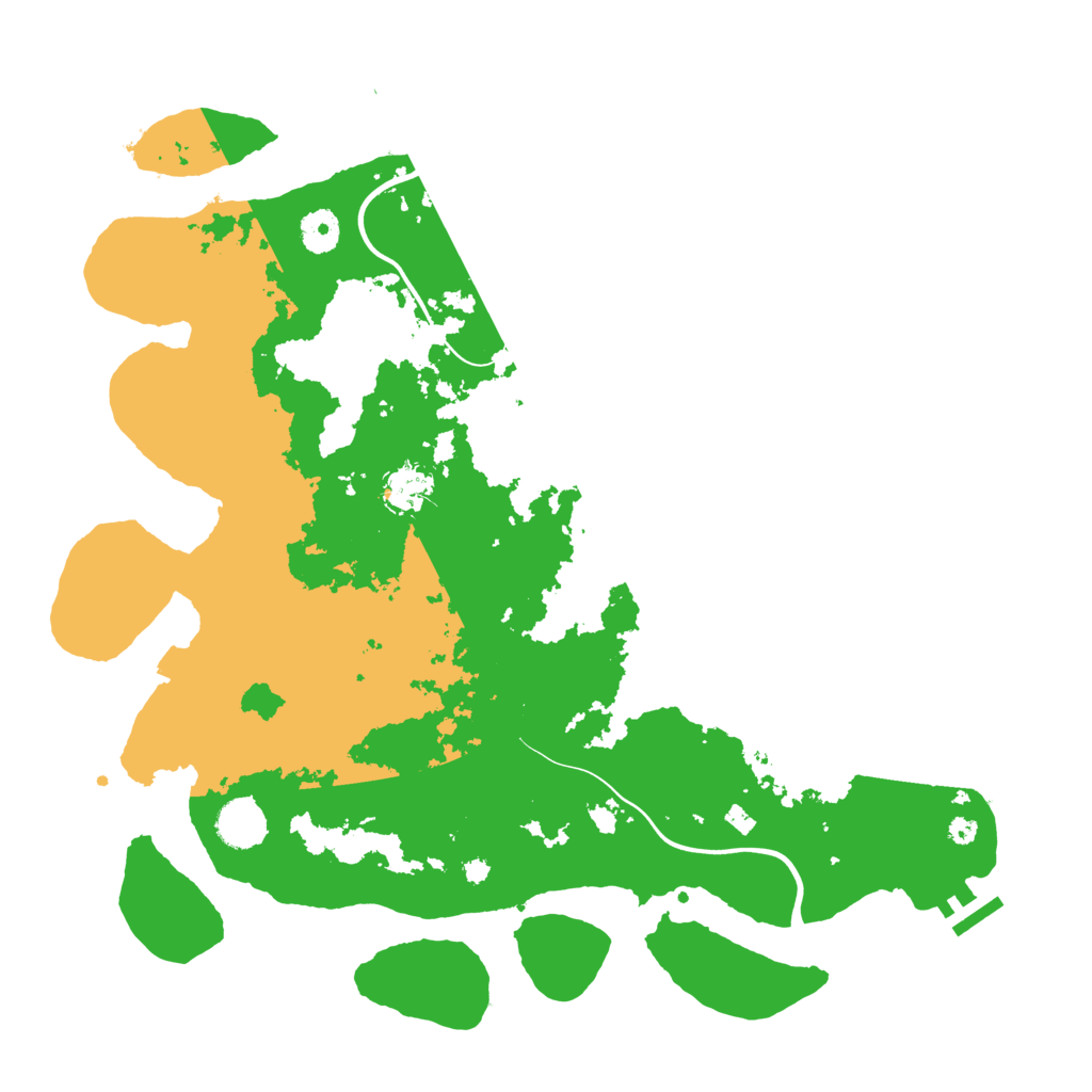 Biome Rust Map: Procedural Map, Size: 3950, Seed: 1192295411