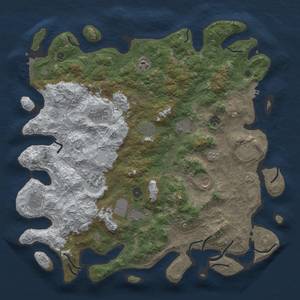 Thumbnail Rust Map: Procedural Map, Size: 4500, Seed: 436357876, 20 Monuments