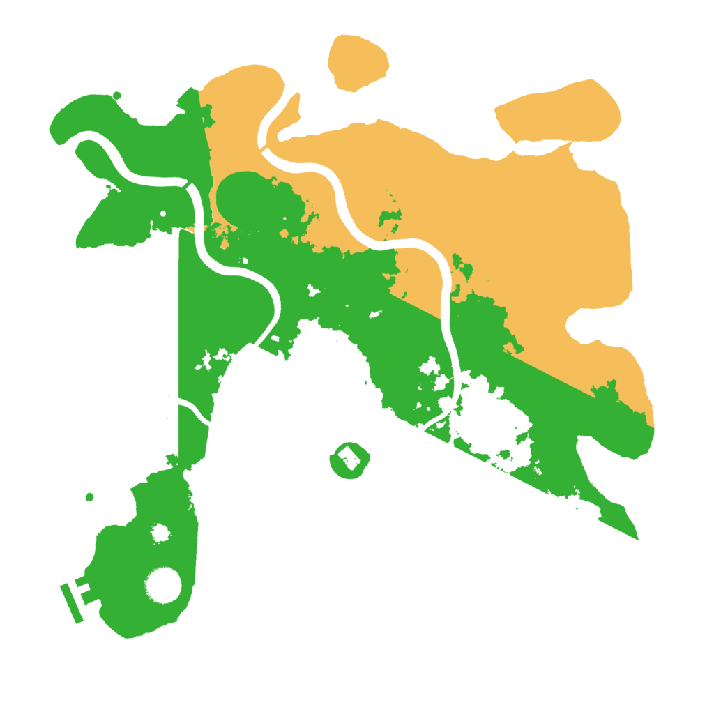Biome Rust Map: Procedural Map, Size: 3500, Seed: 415276