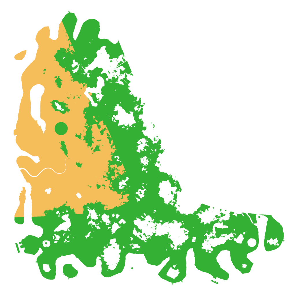 Biome Rust Map: Procedural Map, Size: 6000, Seed: 536678