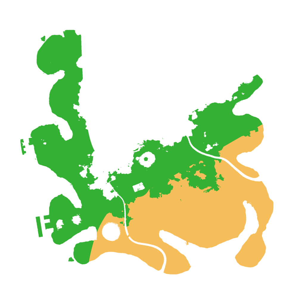 Biome Rust Map: Procedural Map, Size: 3000, Seed: 546121