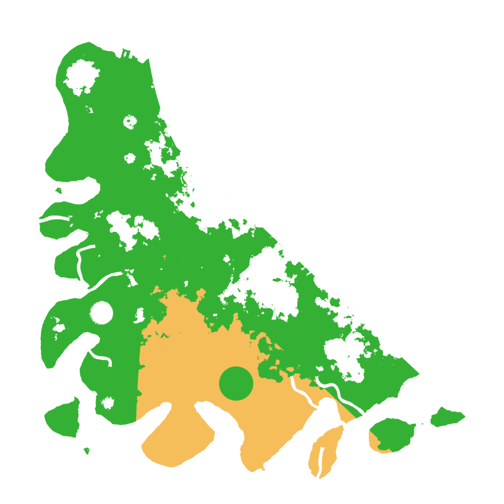 Biome Rust Map: Procedural Map, Size: 3900, Seed: 5001