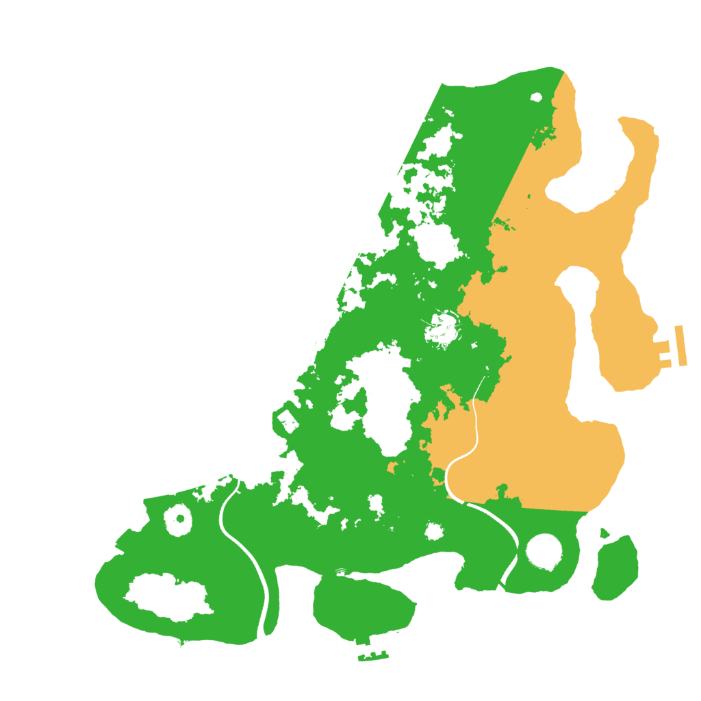 Biome Rust Map: Procedural Map, Size: 3500, Seed: 78271