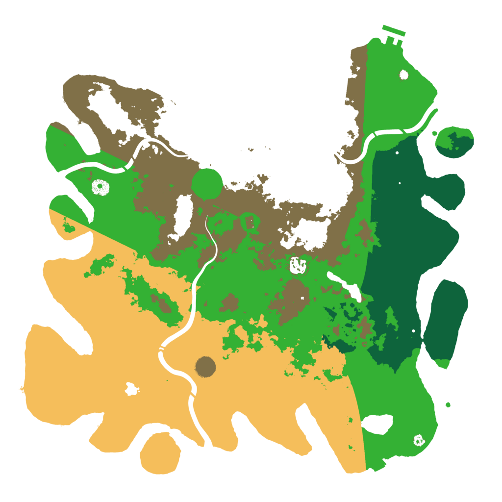 Biome Rust Map: Procedural Map, Size: 4300, Seed: 274371859