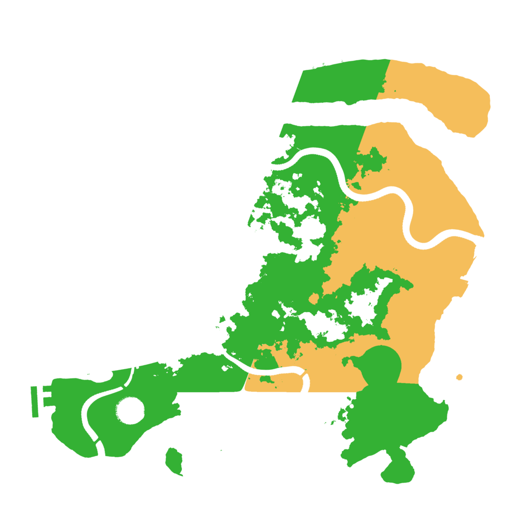 Biome Rust Map: Procedural Map, Size: 3400, Seed: 12