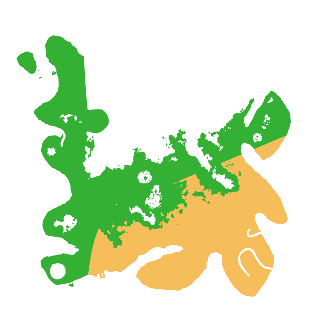Biome Rust Map: Procedural Map, Size: 3500, Seed: 892764917