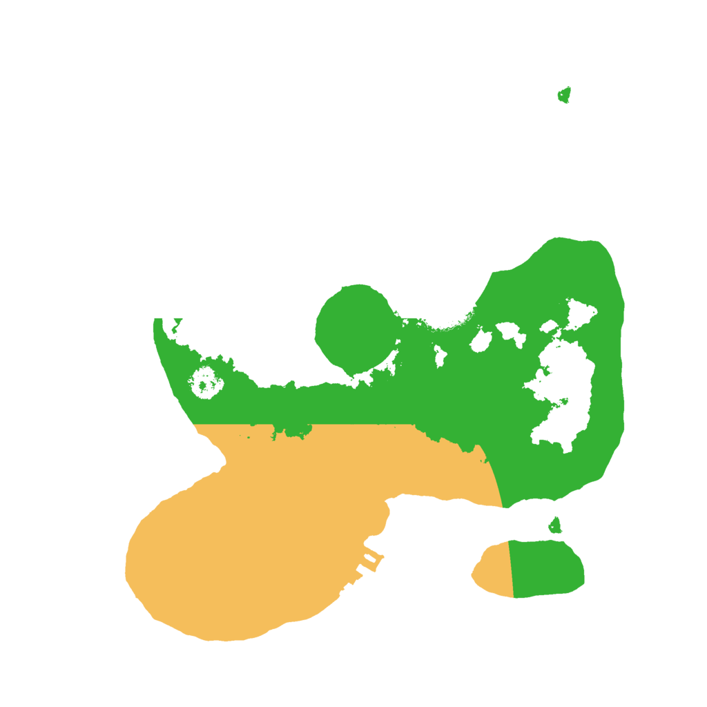 Biome Rust Map: Procedural Map, Size: 2300, Seed: 15