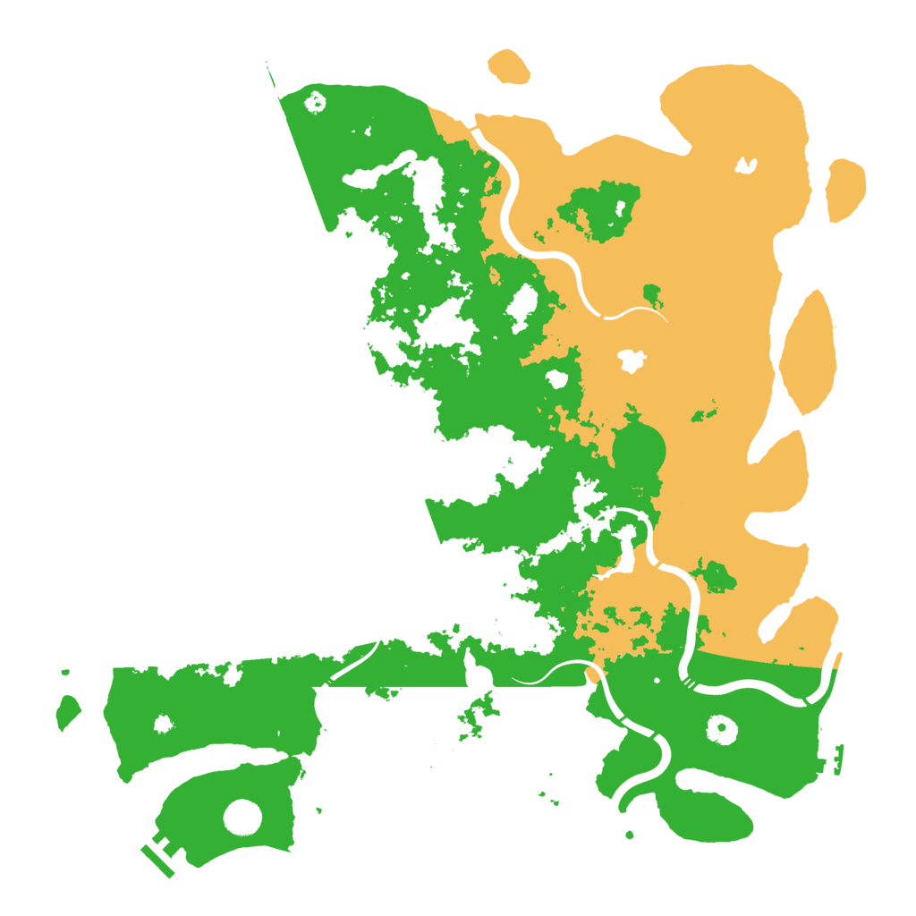 Biome Rust Map: Procedural Map, Size: 4500, Seed: 24435466