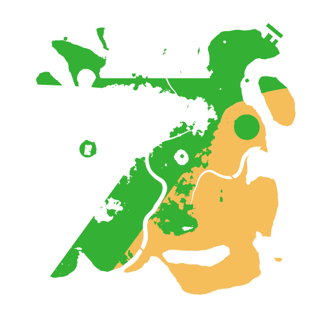 Biome Rust Map: Procedural Map, Size: 3250, Seed: 4379998