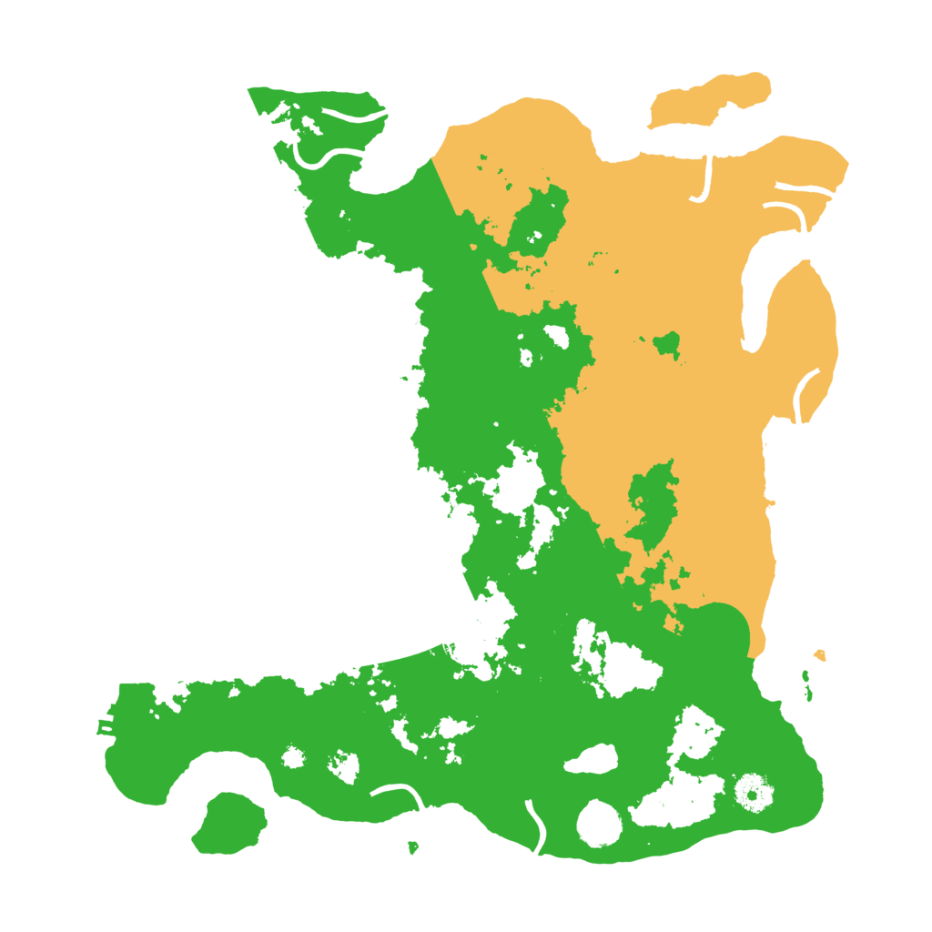 Biome Rust Map: Procedural Map, Size: 3800, Seed: 524