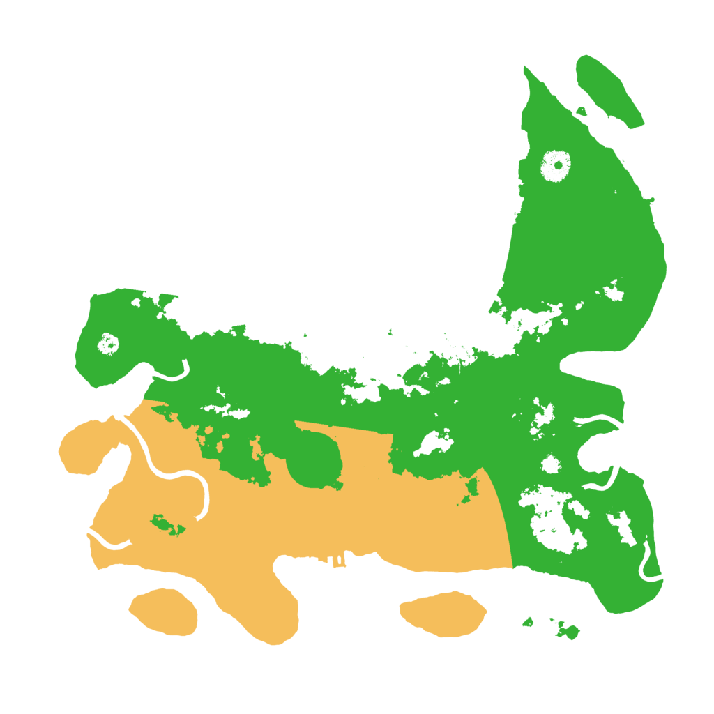 Biome Rust Map: Procedural Map, Size: 3500, Seed: 369428