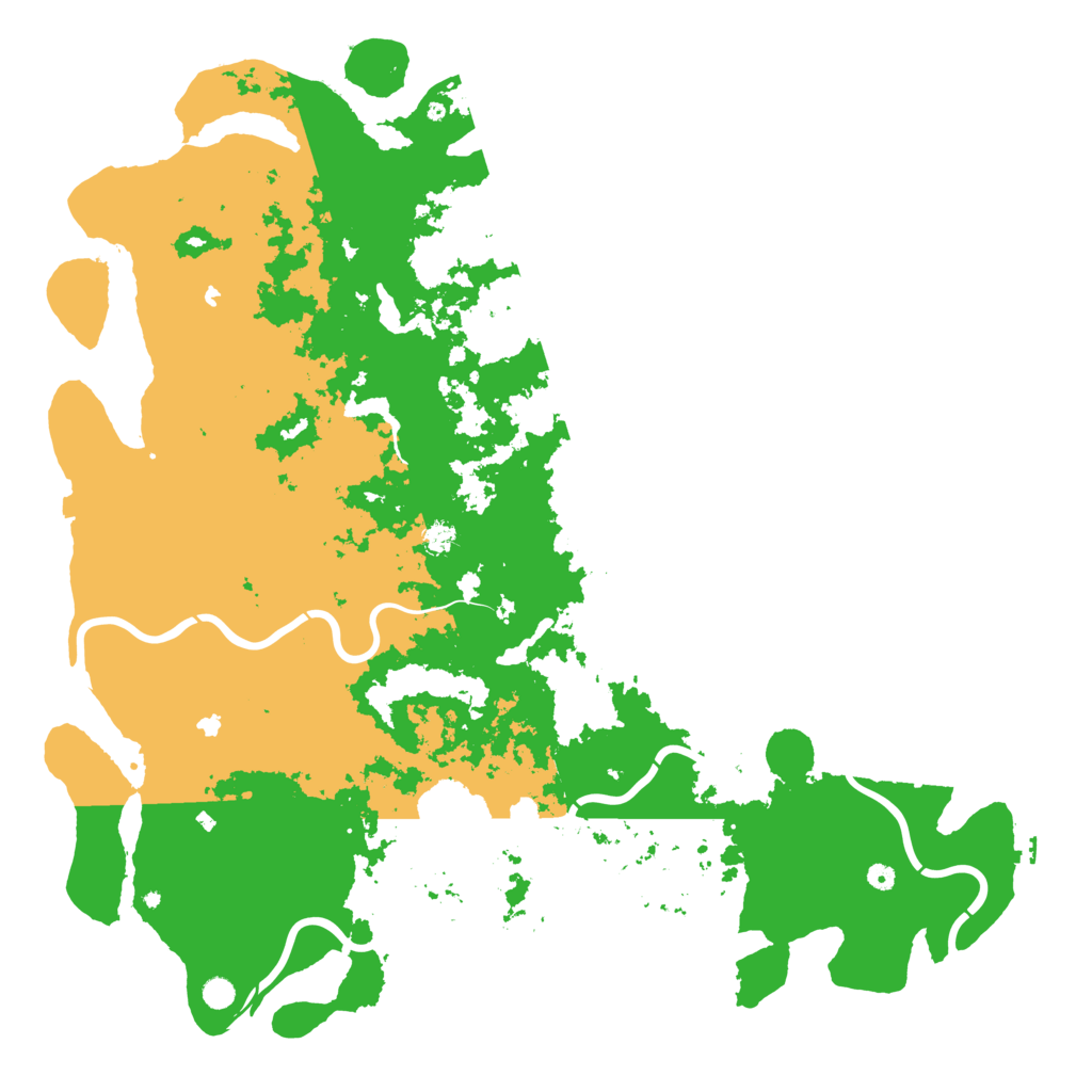 Biome Rust Map: Procedural Map, Size: 6000, Seed: 495823