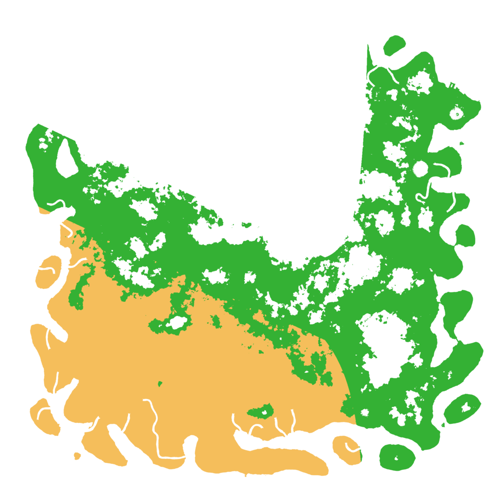 Biome Rust Map: Procedural Map, Size: 6000, Seed: 85266