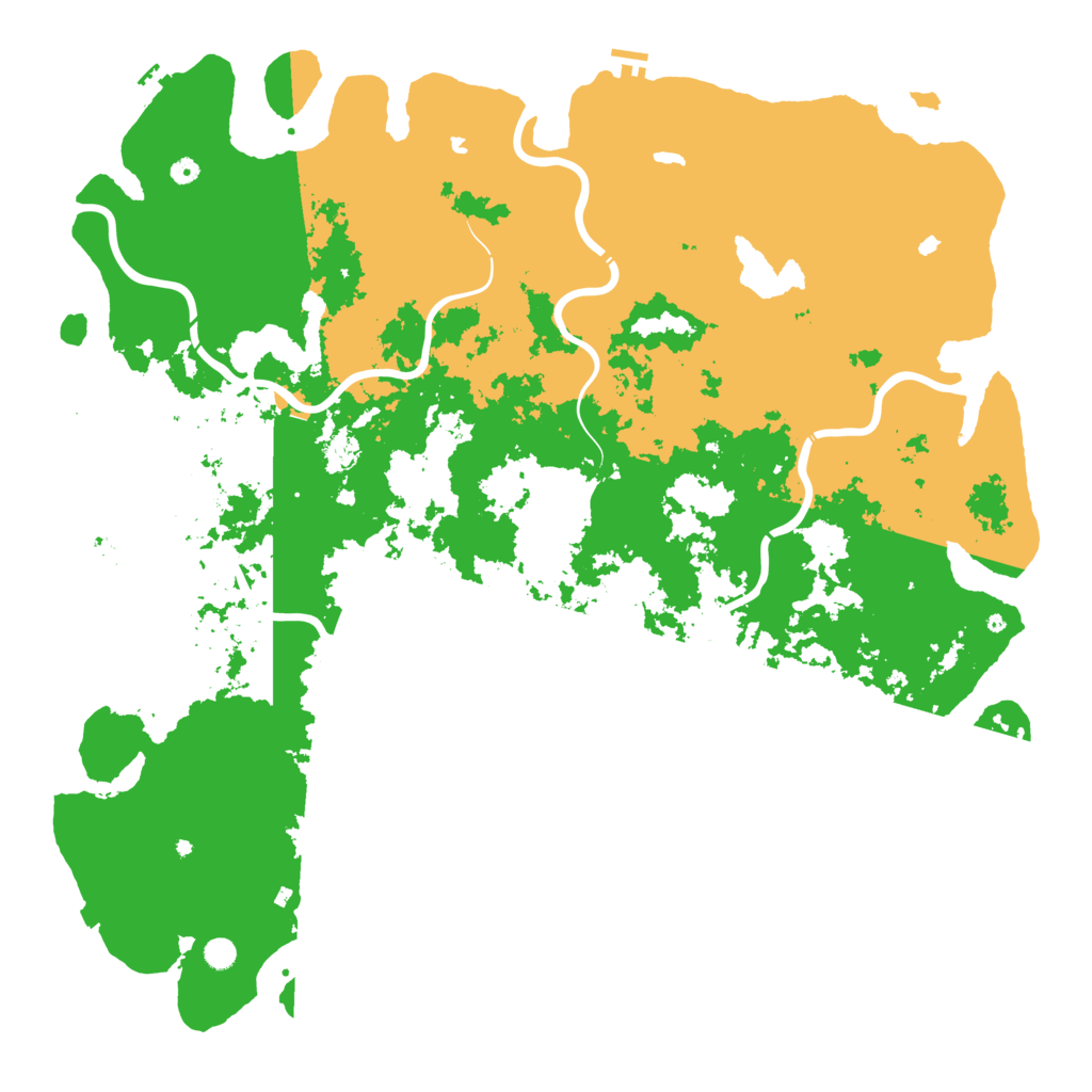 Biome Rust Map: Procedural Map, Size: 6000, Seed: 109577