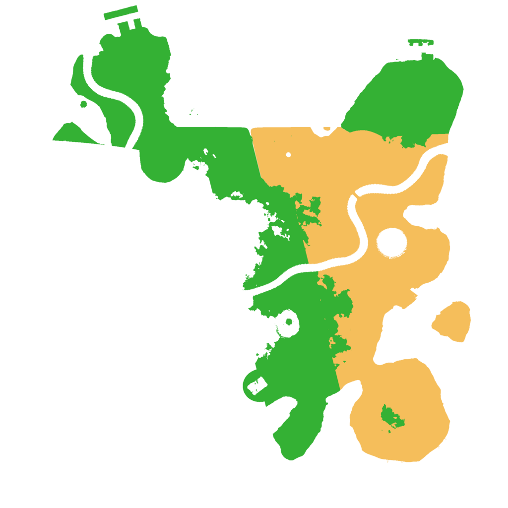 Biome Rust Map: Procedural Map, Size: 3000, Seed: 6845873