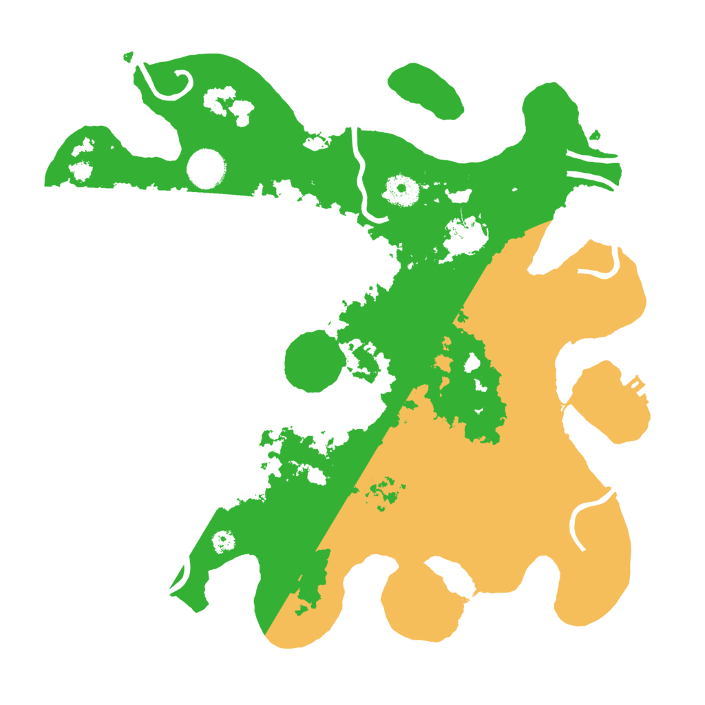 Biome Rust Map: Procedural Map, Size: 3250, Seed: 91