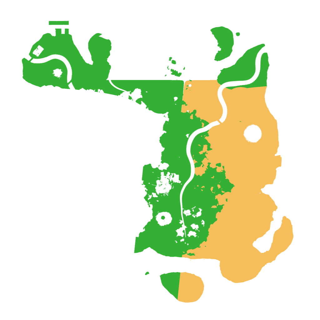 Biome Rust Map: Procedural Map, Size: 3250, Seed: 4904222