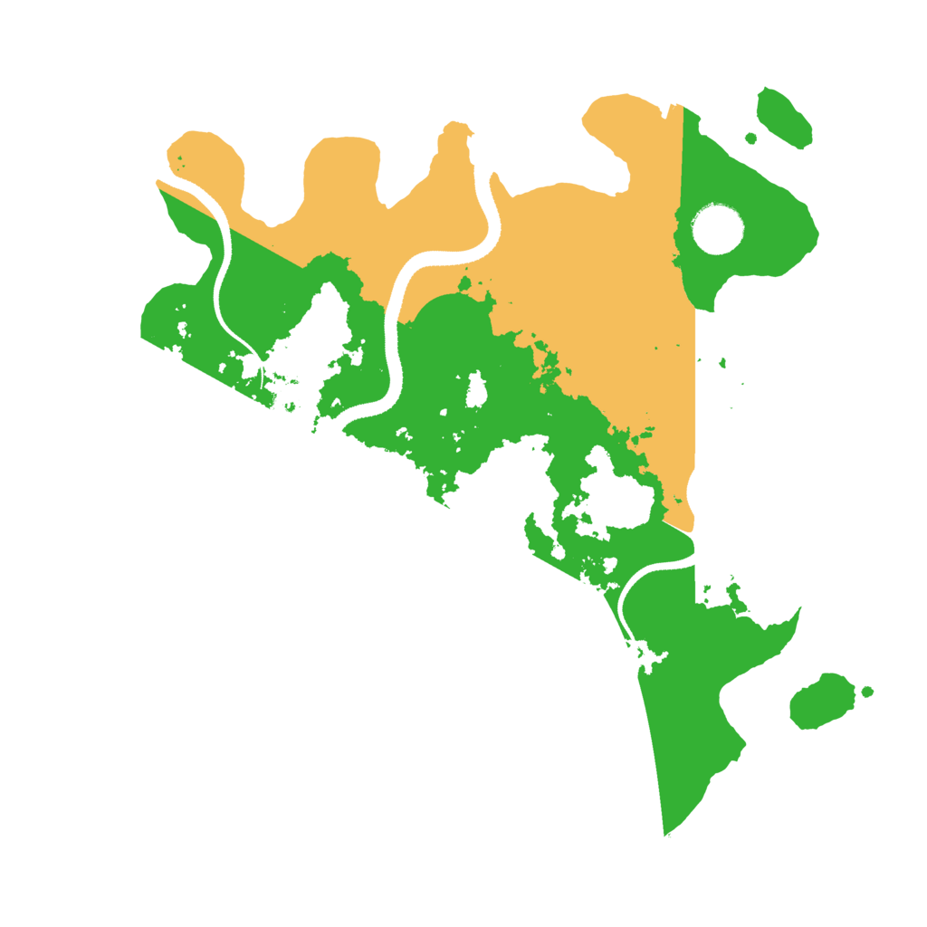 Biome Rust Map: Procedural Map, Size: 3250, Seed: 66661