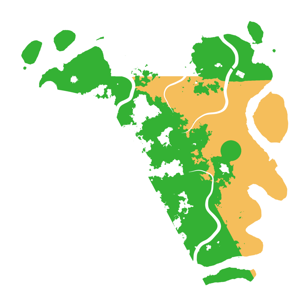 Biome Rust Map: Procedural Map, Size: 3900, Seed: 49845868