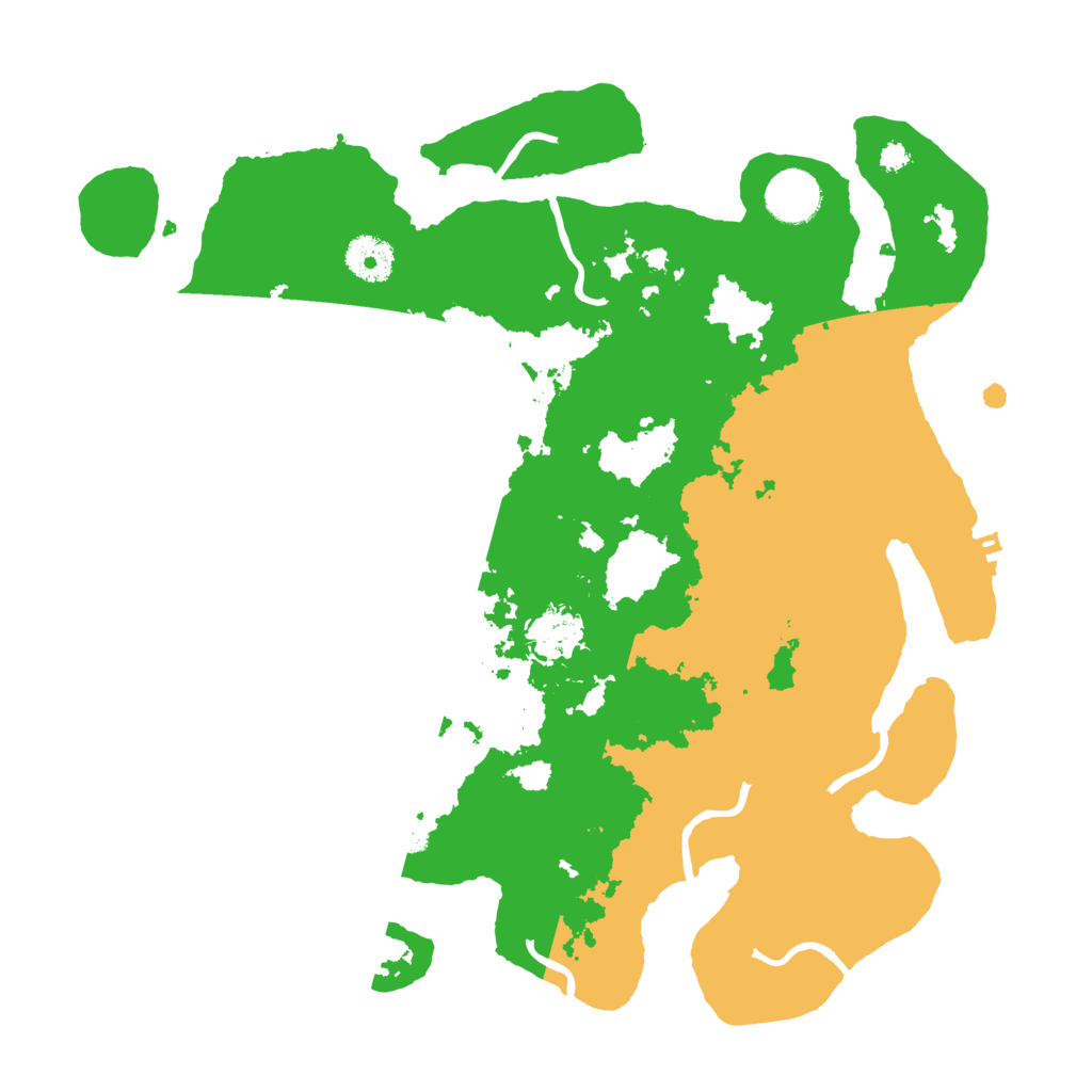 Biome Rust Map: Procedural Map, Size: 3500, Seed: 283204