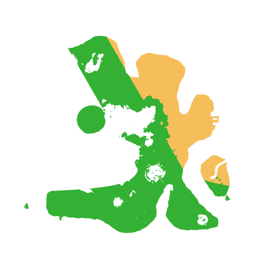 Biome Rust Map: Procedural Map, Size: 2500, Seed: 98154