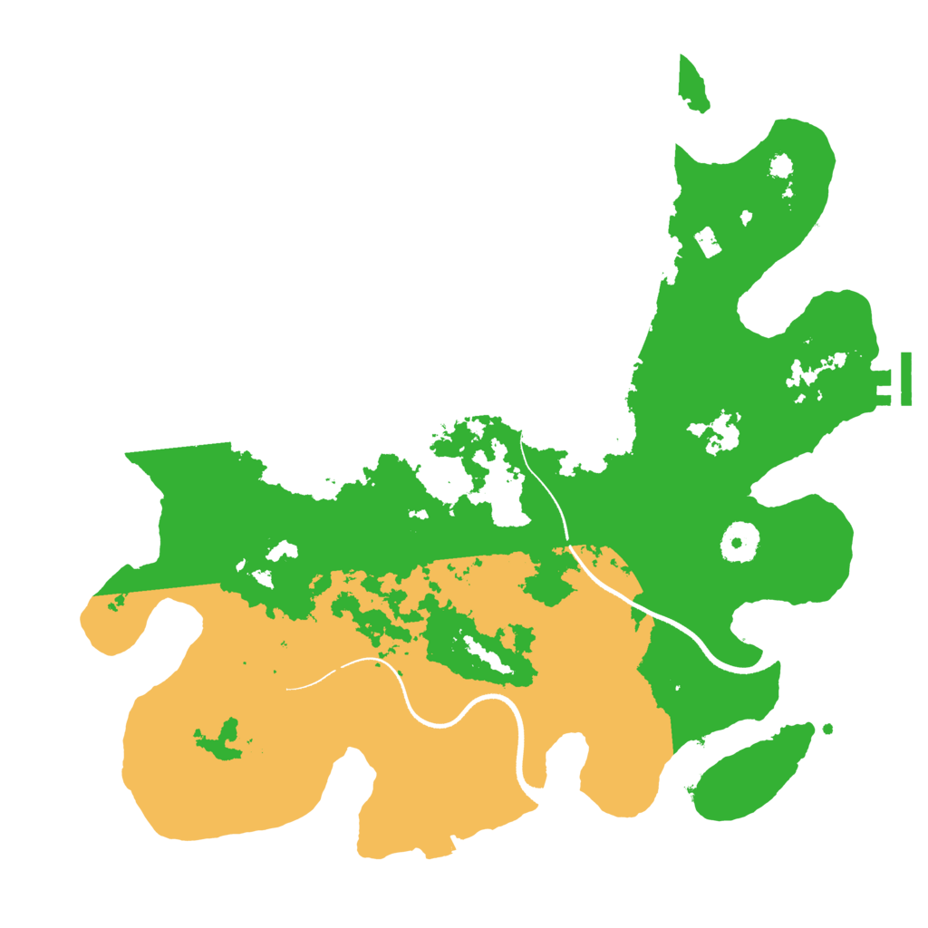 Biome Rust Map: Procedural Map, Size: 3500, Seed: 74845081