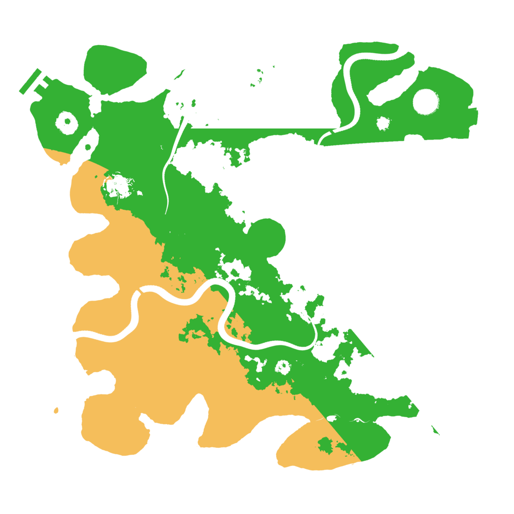 Biome Rust Map: Procedural Map, Size: 3500, Seed: 6683882