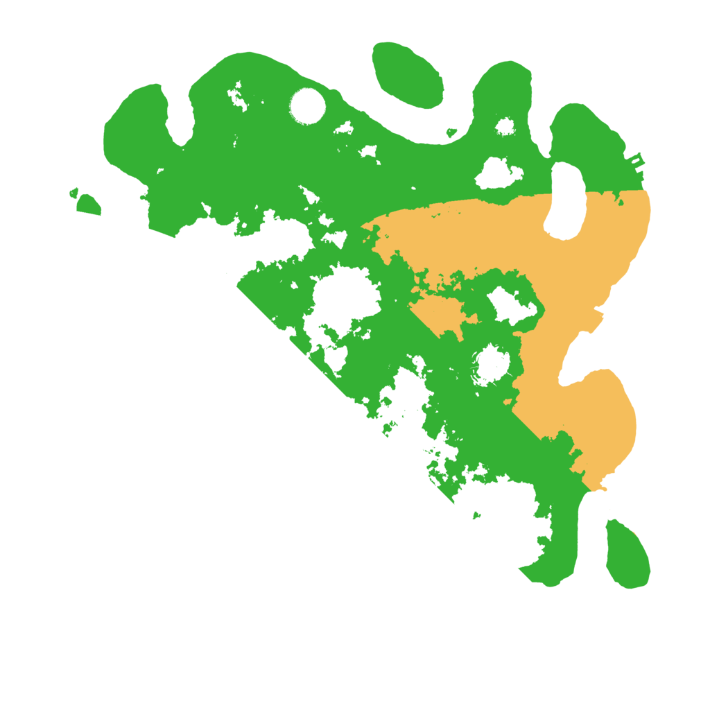 Biome Rust Map: Procedural Map, Size: 3500, Seed: 11496