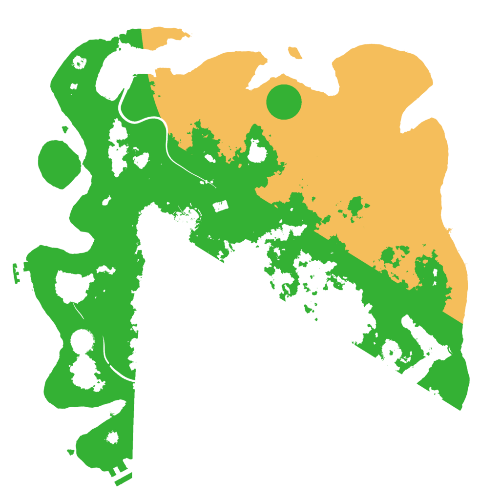 Biome Rust Map: Procedural Map, Size: 3750, Seed: 1582857778
