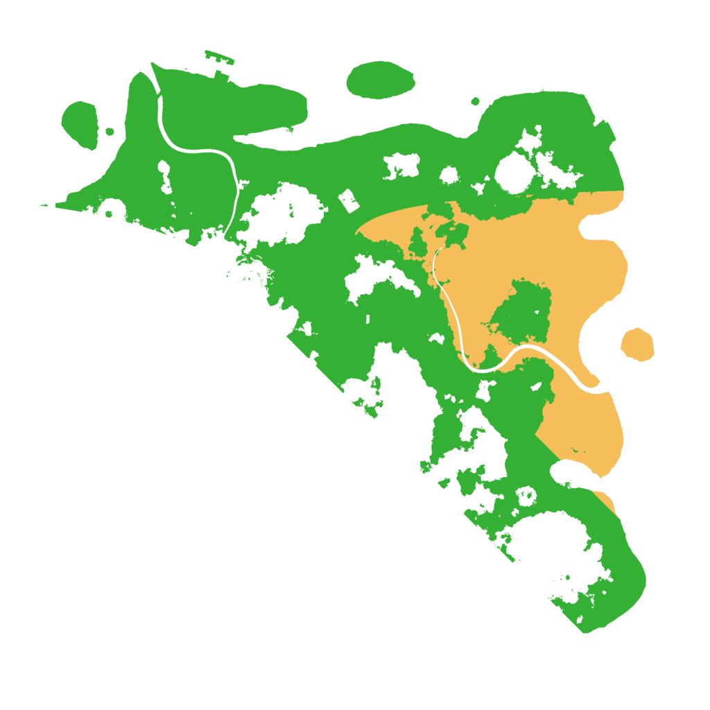 Biome Rust Map: Procedural Map, Size: 3500, Seed: 845147484