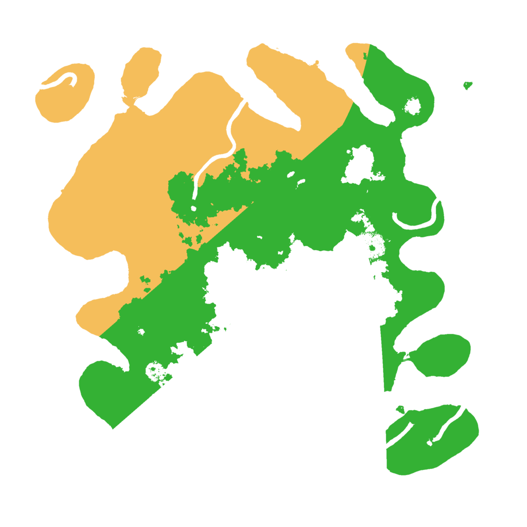 Biome Rust Map: Procedural Map, Size: 3000, Seed: 128485142