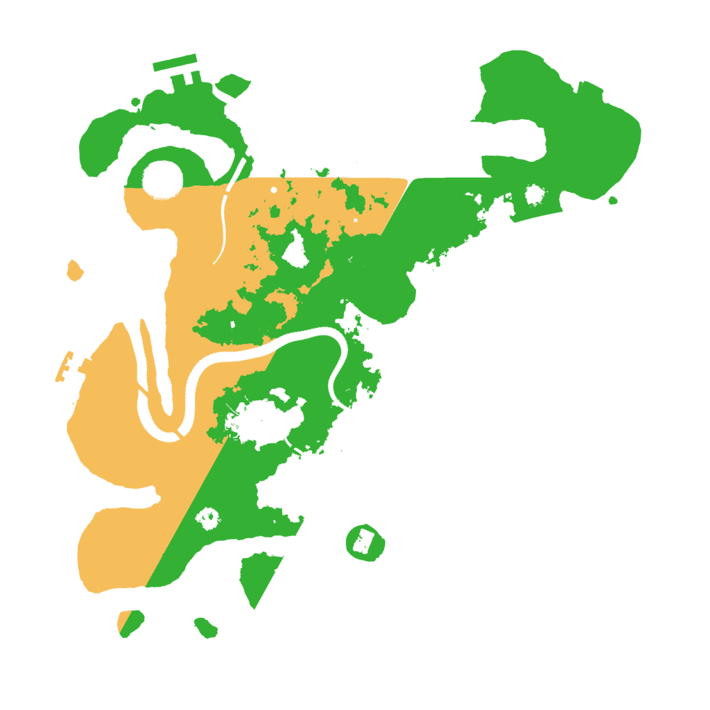 Biome Rust Map: Procedural Map, Size: 3250, Seed: 3722395