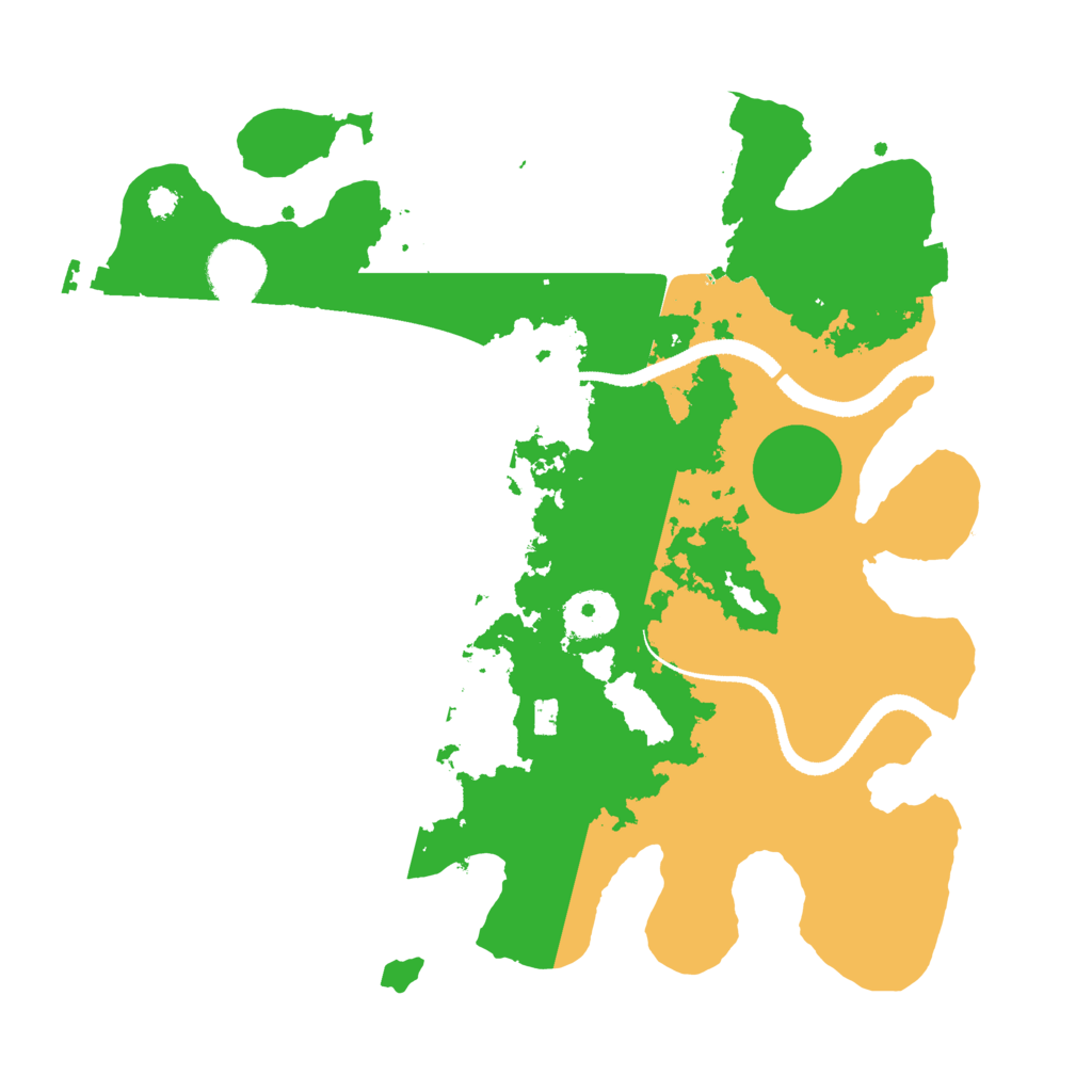Biome Rust Map: Procedural Map, Size: 3250, Seed: 2042358