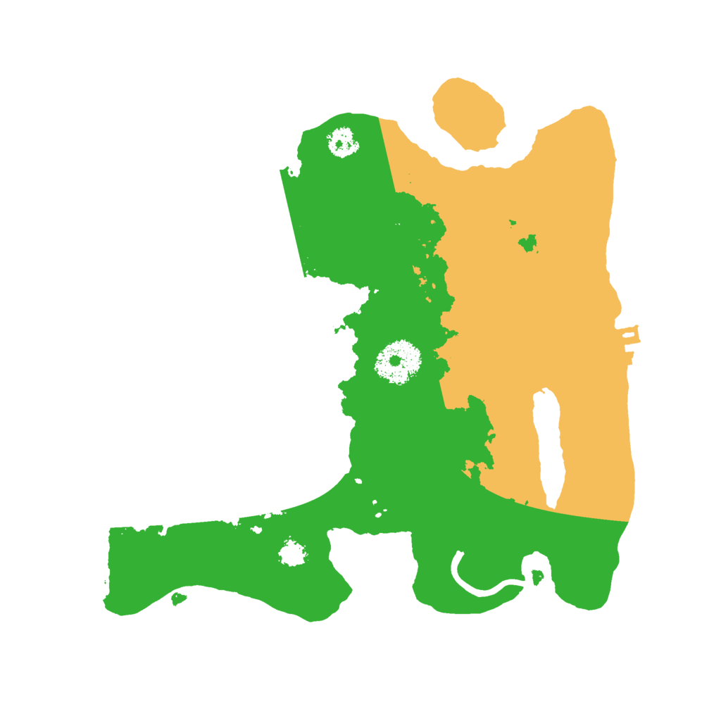 Biome Rust Map: Procedural Map, Size: 2500, Seed: 1087315486