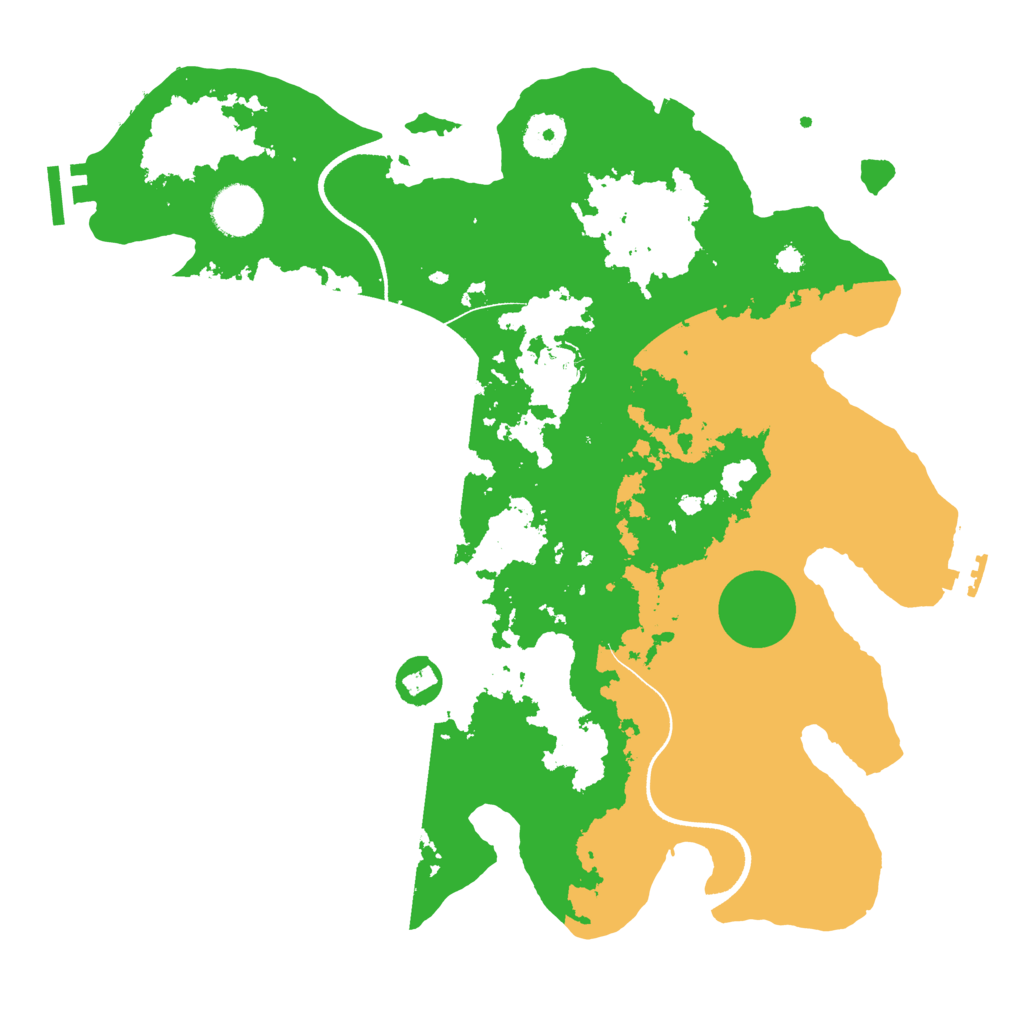 Biome Rust Map: Procedural Map, Size: 3500, Seed: 528022069